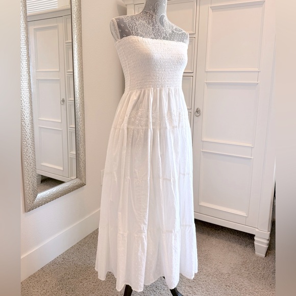 Speed Control Dresses & Skirts - SOLD - Speed Control Y2K Vintage White Crop Top Sundress